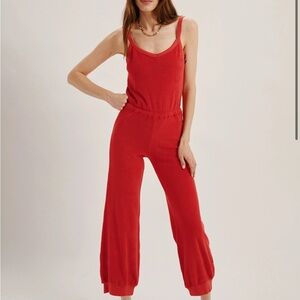 Suzi Kondi red terry Jumpsuit